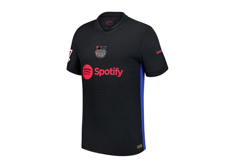 Nike UCL Away FC Barcelona Player Edition 2024/25 Jersey Black/University Red/Hyper Royal