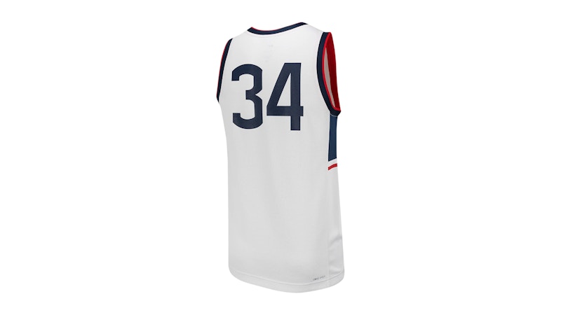 Nike UConn College Basketball Replica Jersey White