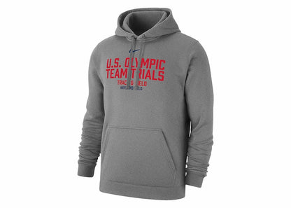 Nike USA Club Fleece Pullover Hoodie Dark Grey Heather