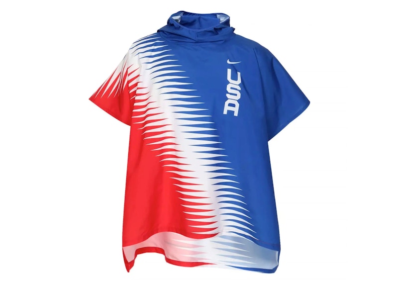 Nike USA Marathon Poncho Red/Blue/White
