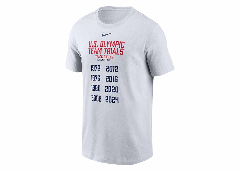Nike USATF Running T-shirt White