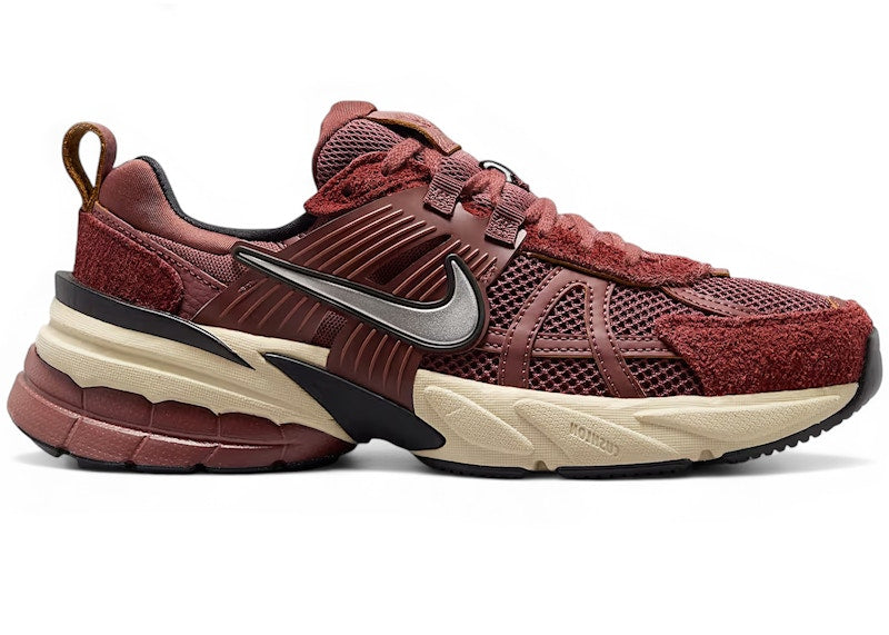 Nike V2K Run Dark Team Red Metallic Platinum (Women's)