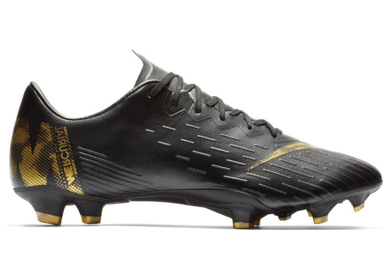 Nike Vapor 12 Pro FG Black Metallic Vivid Gold