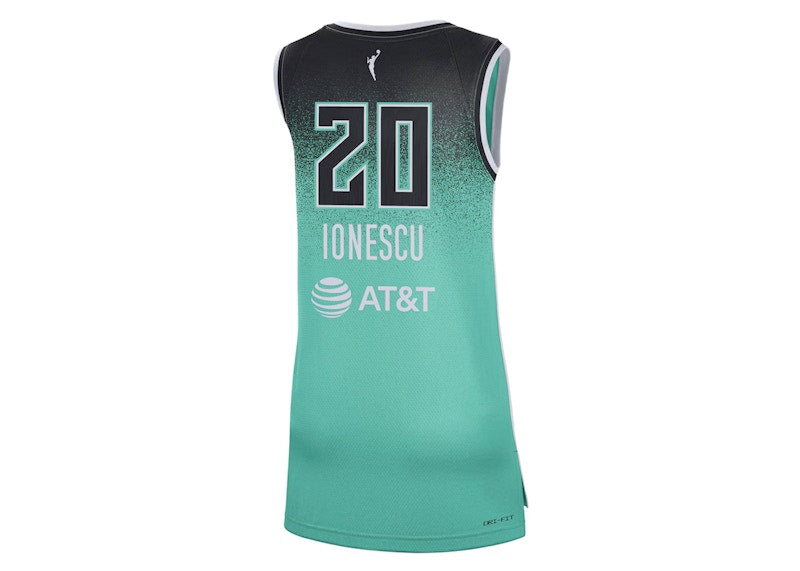 Nike WNBA Rebel Editon New York Liberty Sabrina Ionescu 2023 Dri-Fit Victory Jersey Mint/Black