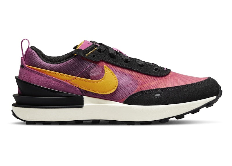Nike Waffle One Active Fuchsia Black Coconut Milk University Gold (PS)