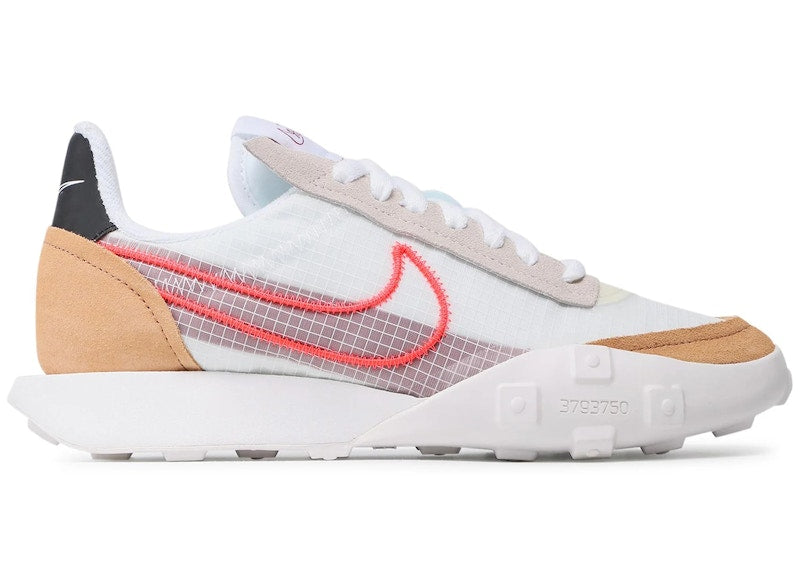 Nike Waffle Racer 2X White Bright Crimson (Women's)