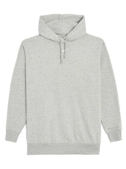 Nike Women's Oversized Fleece Hoodie Dark Grey Heather/Base Grey/White