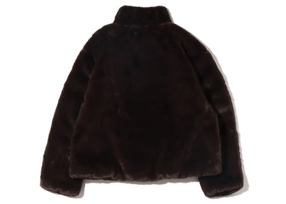 Nike Womens Oversized Swoosh Logo Jacket (Asia Sizing) Velvet Brown