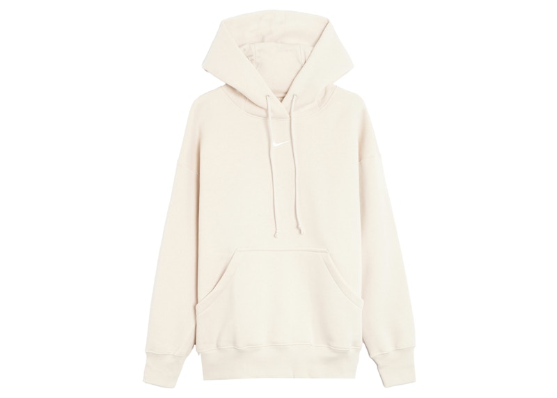 Nike Women's Phoenix Fleece Oversized Pullover Hoodie Light Orewood Brown/Sail