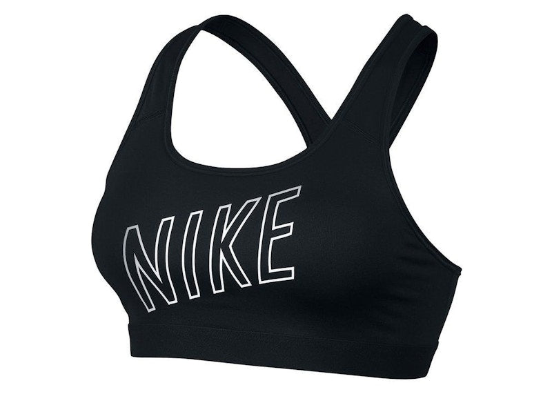 Nike Women's Pro Classic Padded Logo Sports Bra Black