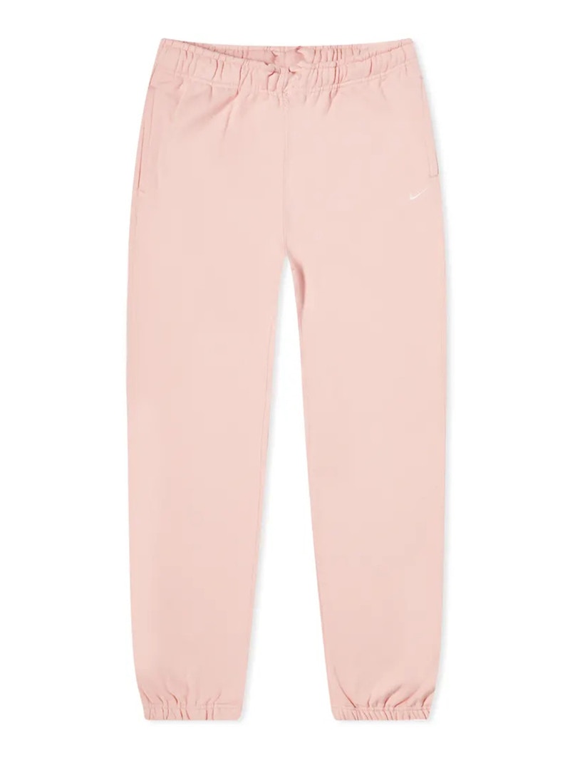 Nike Women's Solo Swoosh Fleece Trousers Bleached Coral/White