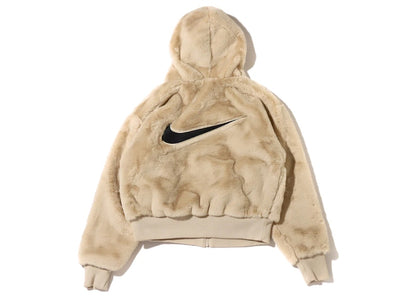 Nike Womens Sportswear Essential Faux Fur Jacket (Asia Sizing) Rattan