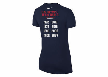 Nike Women's USA Legend Running T-shirt Dark Grey Heather