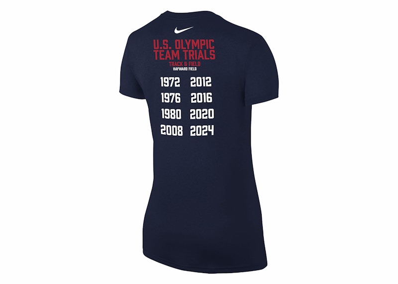 Nike Women's USA Legend Running T-shirt Dark Grey Heather