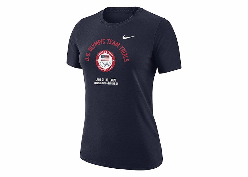 Nike Women's USA Legend Running T-shirt Dark Grey Heather