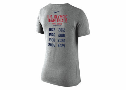 Nike Women's USA Legend Running V-Neck T-shirt Navy