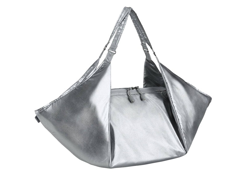 Nike Women's Victory Metallic Gym Tote Bag Silver