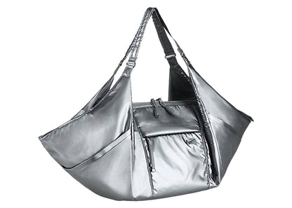 Nike Women's Victory Metallic Gym Tote Bag Silver