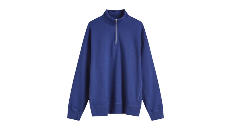 Nike Wool Classics Quarter Zip Top Blue Void