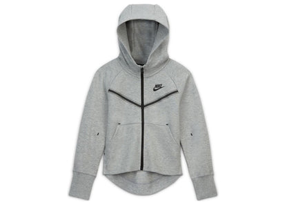 Nike Sportswear Kids' Tech Fleece Full-Zip Hoodie Dark Grey Heather/Black