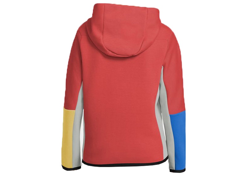 Nike Sportswear Kids' Tech Fleece Full-Zip Hoodie Lobster/Grey Fog/White