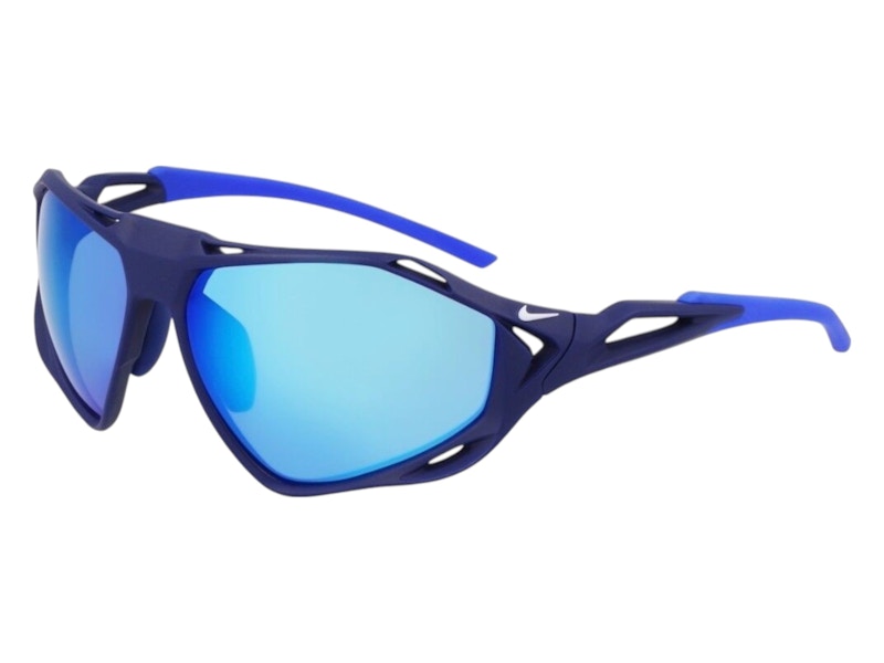 Nike Zeus Rise Wrap Sunglasses Matte Viod Blue Blue (ZEUS-RISE-IF1120X-492-6315)