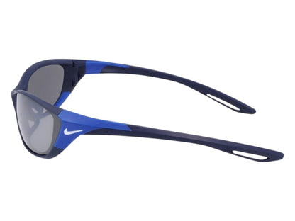 Nike Zone Sport Wraparound Sunglasses Matte Midnight Navy Silver Flash (ZONE-DZ7356-410-66)