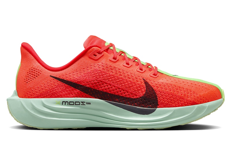 Nike ZoomX Pegasus Plus Bright Crimson Lime Blast Mint Foam Cave Purple