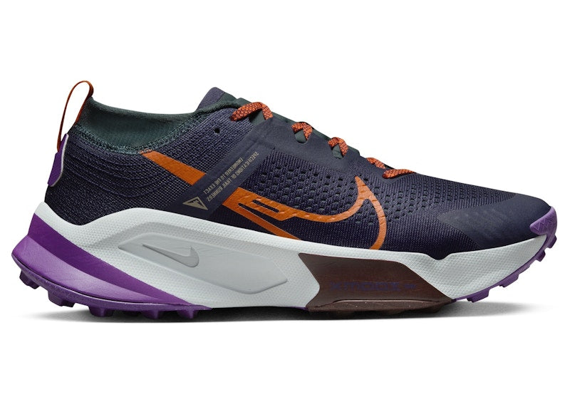 Nike ZoomX Zegama Purple Ink Deep Jungle Purple Cosmos Safety Orange