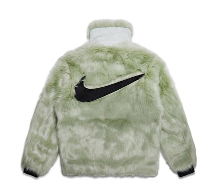 Nike x Ambush Women's Reversible Faux Fur Coat Jade Horizon/Black