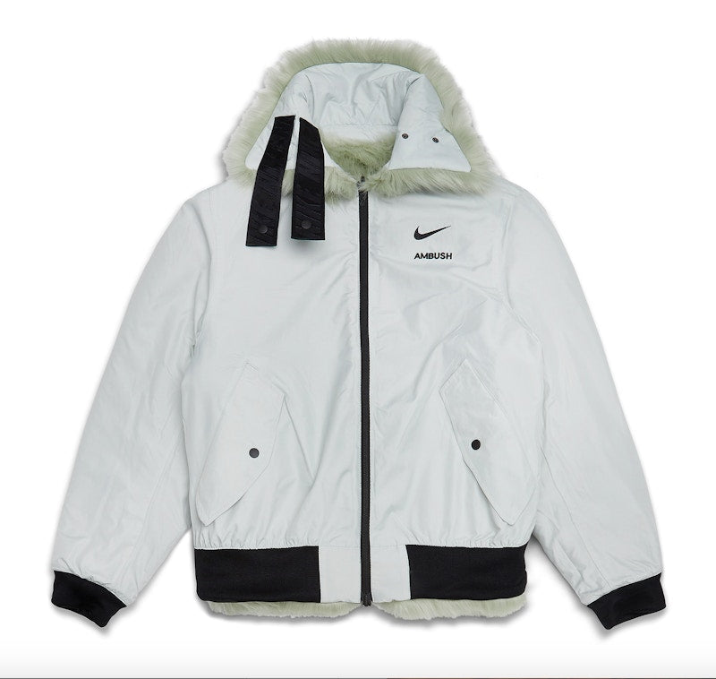Nike x Ambush Women's Reversible Faux Fur Coat Jade Horizon/Black