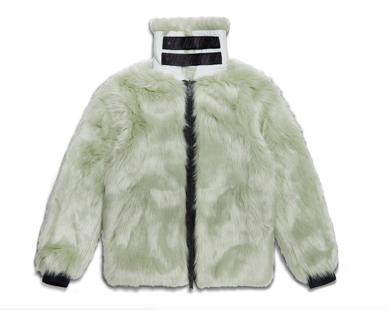Nike x Ambush Women's Reversible Faux Fur Coat Jade Horizon/Black