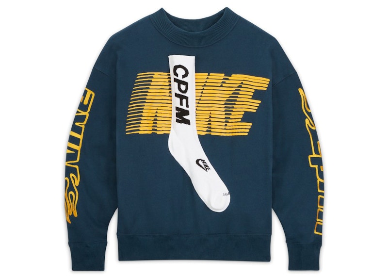 Nike x Cactus Plant Flea Market Socks Fleece Crewneck Sweatshirt (Asia Sizing) Dark Green