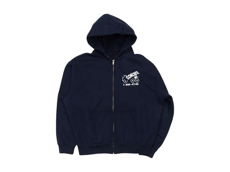 Nike x Concrete Boys 1-800-It's-Us Zip Hoodie Navy