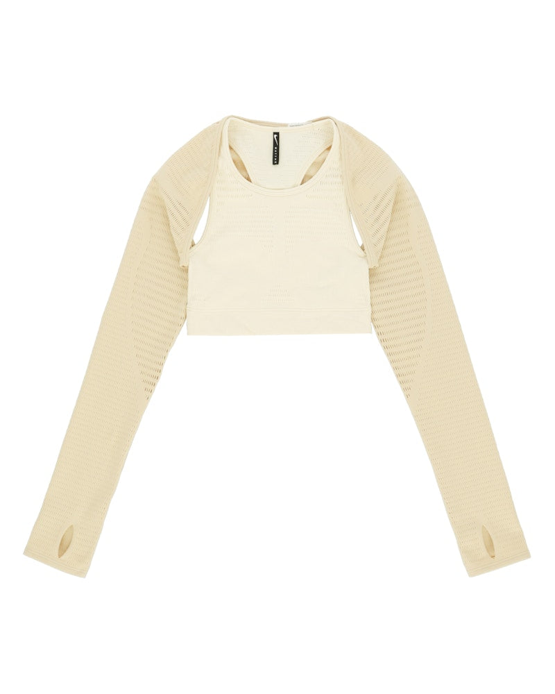 Nike x MMW Women's NRG Dri-Fit Bra Beige