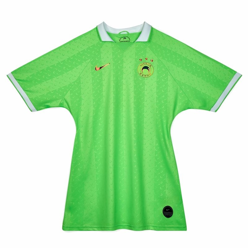 Nike x Marine Serre 2-in-1 Jersey Bodysuit Guava Ice/Green Strike/Black