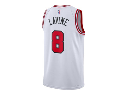 Nike x NBA Chicago Bulls Zach LaVine 8 Association Edition Swingman Jersey White/Red