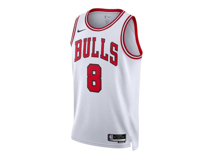 Nike x NBA Chicago Bulls Zach LaVine 8 Association Edition Swingman Jersey White/Red