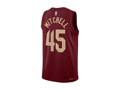 Nike x NBA Cleveland Cavaliers Donovan Mitchell Nike Wine Icon Edition Swingman Jersey Wine