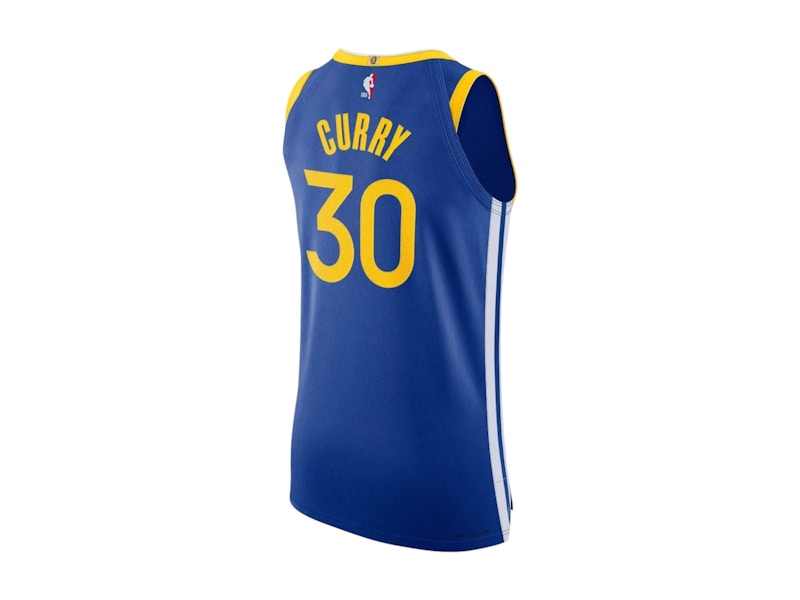 Nike x NBA Golden State Warriors Stephen Curry Dri Fit ADV 2020/21 Icon Edition Swingman Jersey Royal Blue
