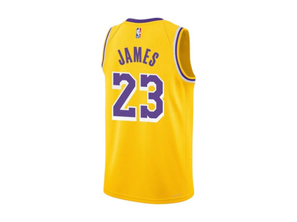 Nike x NBA Kids Los Angeles Lakers Lebron James Gold Icon Edition Swingman Jersey Gold