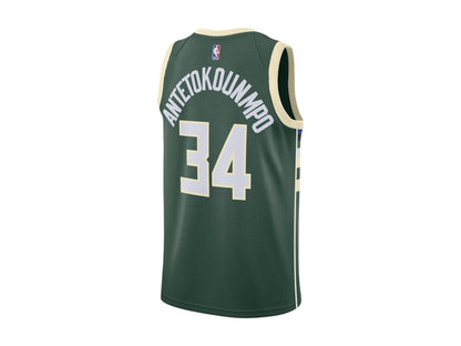 Nike x NBA Milwaukee Bucks Giannis Antetokounmpo Icon Edition Swingman Jersey Green