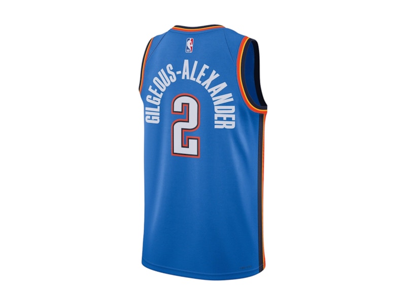 Nike x NBA Oklahoma City Thunder Shai Gilgeous-Alexander Icon Edition Swingman Jersey Blue