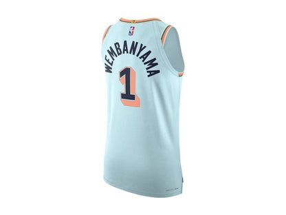Nike x NBA San Antonio Spurs Victor Wembanyama Dri Fit ADV 2024/25 City Edition Autentics Swingman Jersey Light Blue