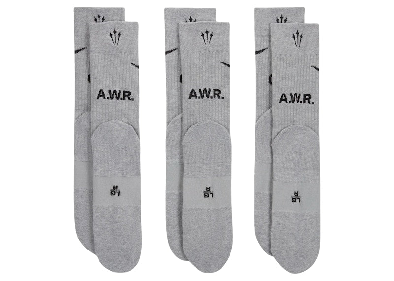 Nike x NOCTA Crew Socks (Set of 3) Grey