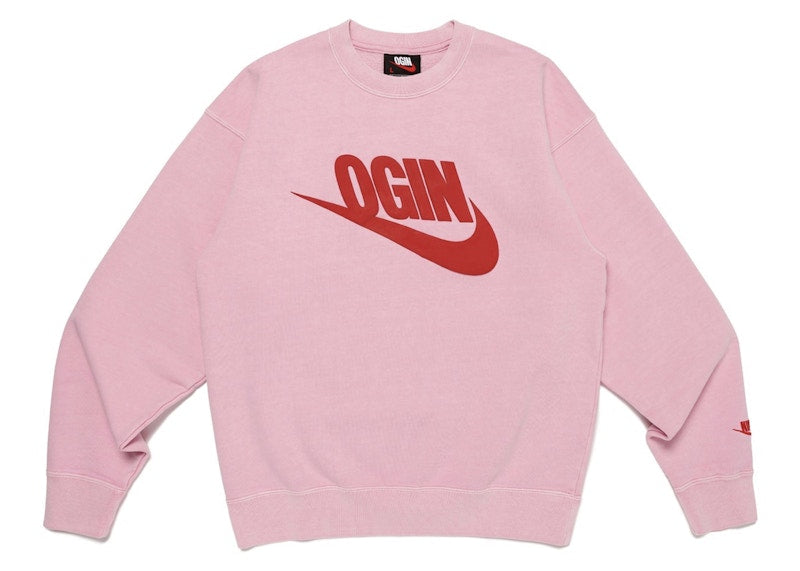 Nike x Nigo NRG Fleece Crew Sweatshirt (Japan Exclusive) Pink
