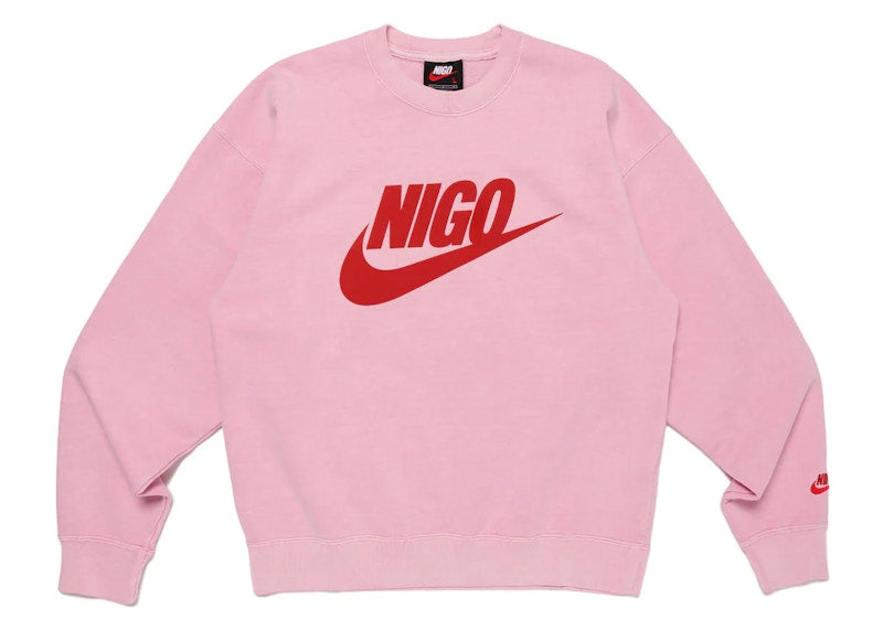 Nike x Nigo NRG Fleece Crew Sweatshirt Pink