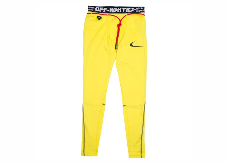 Nike x Off-White Running Pro Tights Opti Yellow