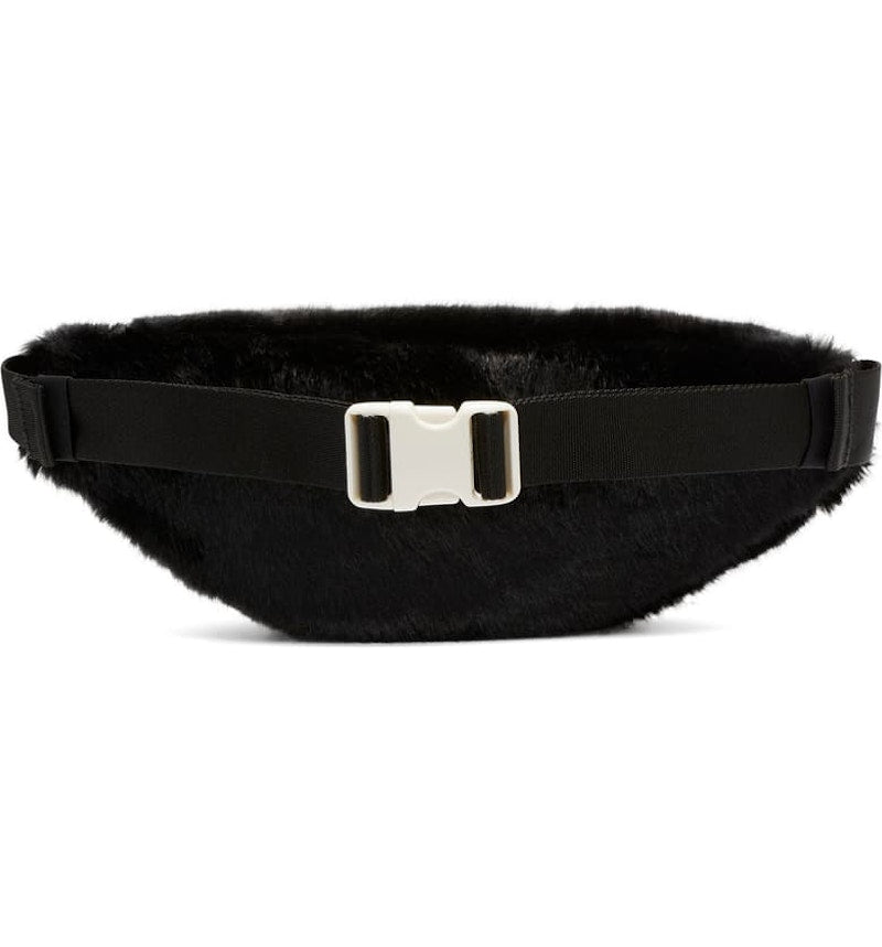 Nike x Olivia Kim Heritage Faux Fur Waist Bag Black
