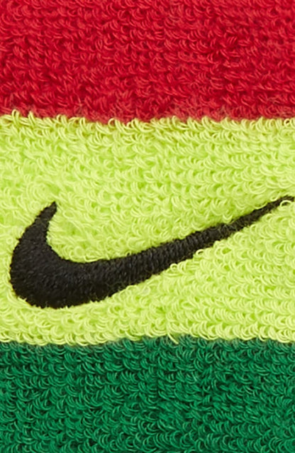 Nike x Olivia Kim Stripe Terry Wristband Gym Red/Volt/Pine Green